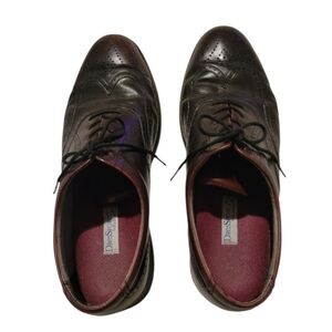 DRESSPORTS BY ROCKPORT Leather Upper Oxford Dress Shoes Brown Size 11